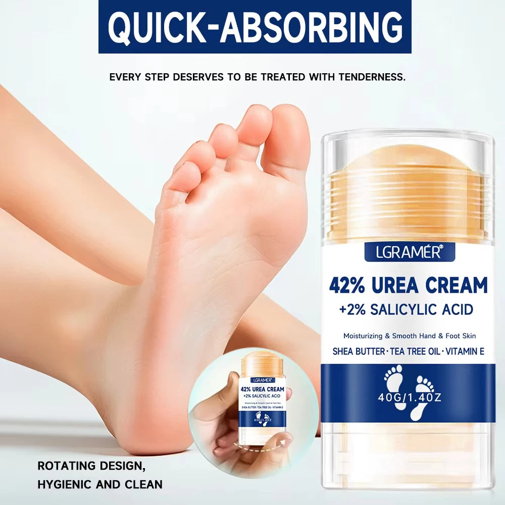 Intensive Moisturizer for Dry, Rough Feet, Hands & 42% Urea Foot Cream with 2% Salicylic Acid