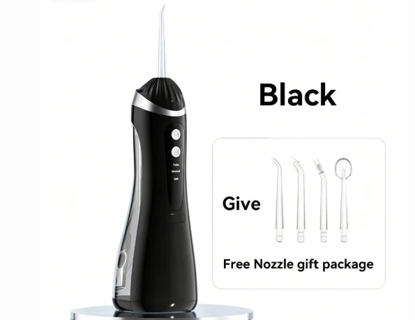 Electric Toothbrush and Dental Irrigator Combo Cleaning Device for Teeth Gaps and Better Flossing