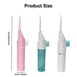 Portable Dental Water Flosser High Pressure Manual Oral Irrigator for Household Teeth Cleaning