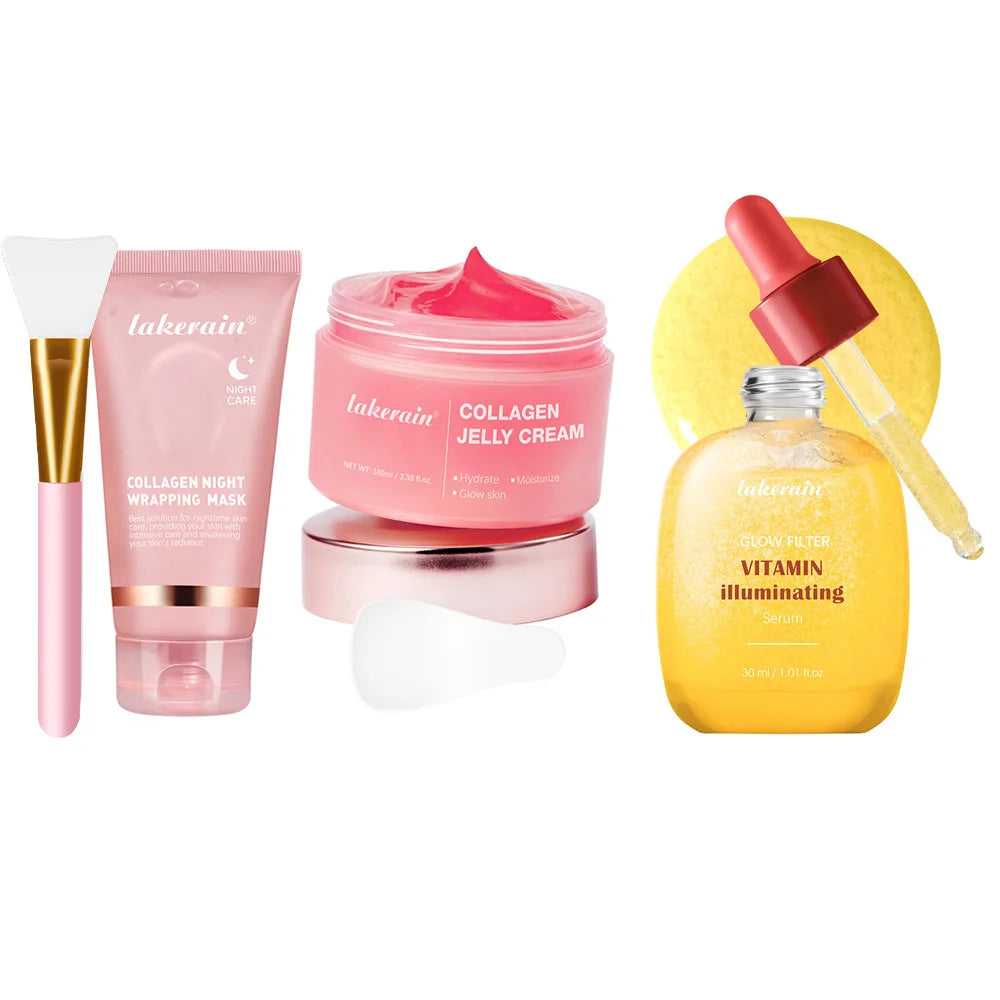 Korean Collagen Mask Deep Collagen Peel Off Overnight Face Mask Firming Lifting Hydrating Skin Care for Women