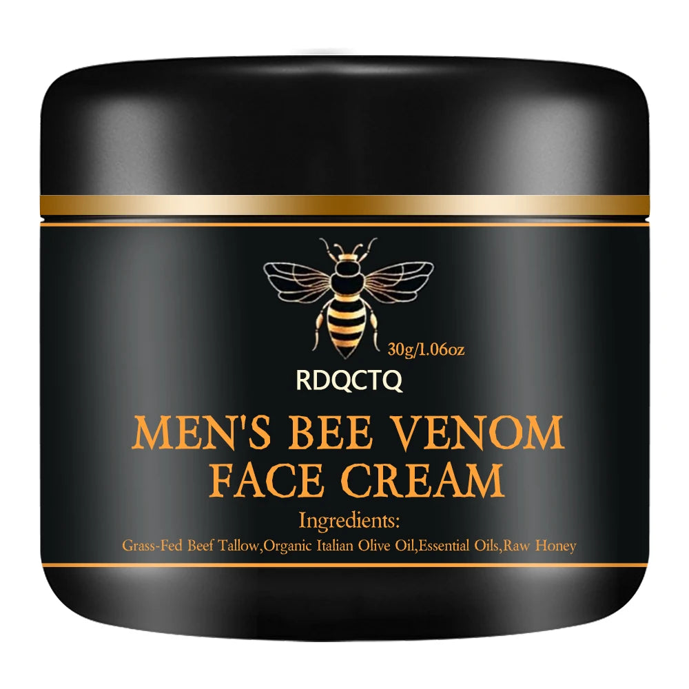 Men's Bee Venom Wrinkle Remover Face Cream Firming Lifting Anti Aging Moisturizing Skin Care