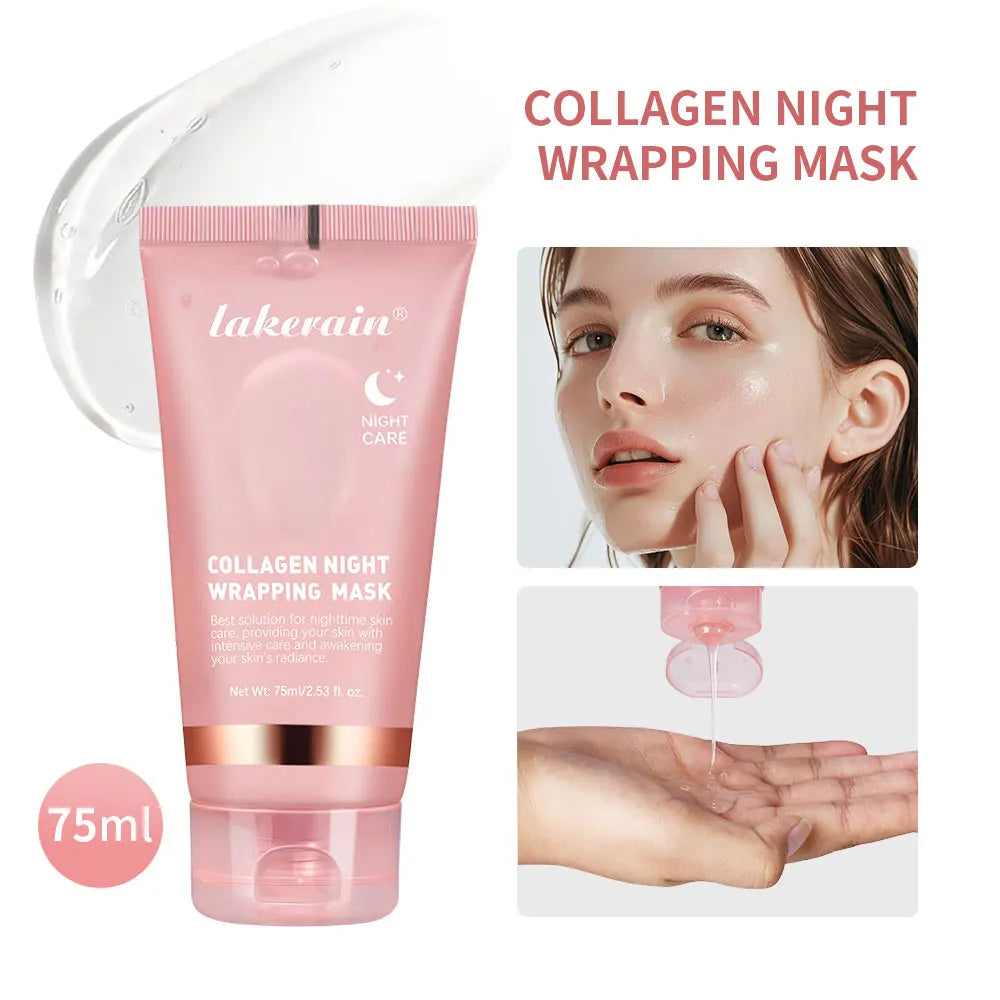 Korean Collagen Mask Deep Collagen Peel Off Overnight Face Mask Firming Lifting Hydrating Skin Care for Women