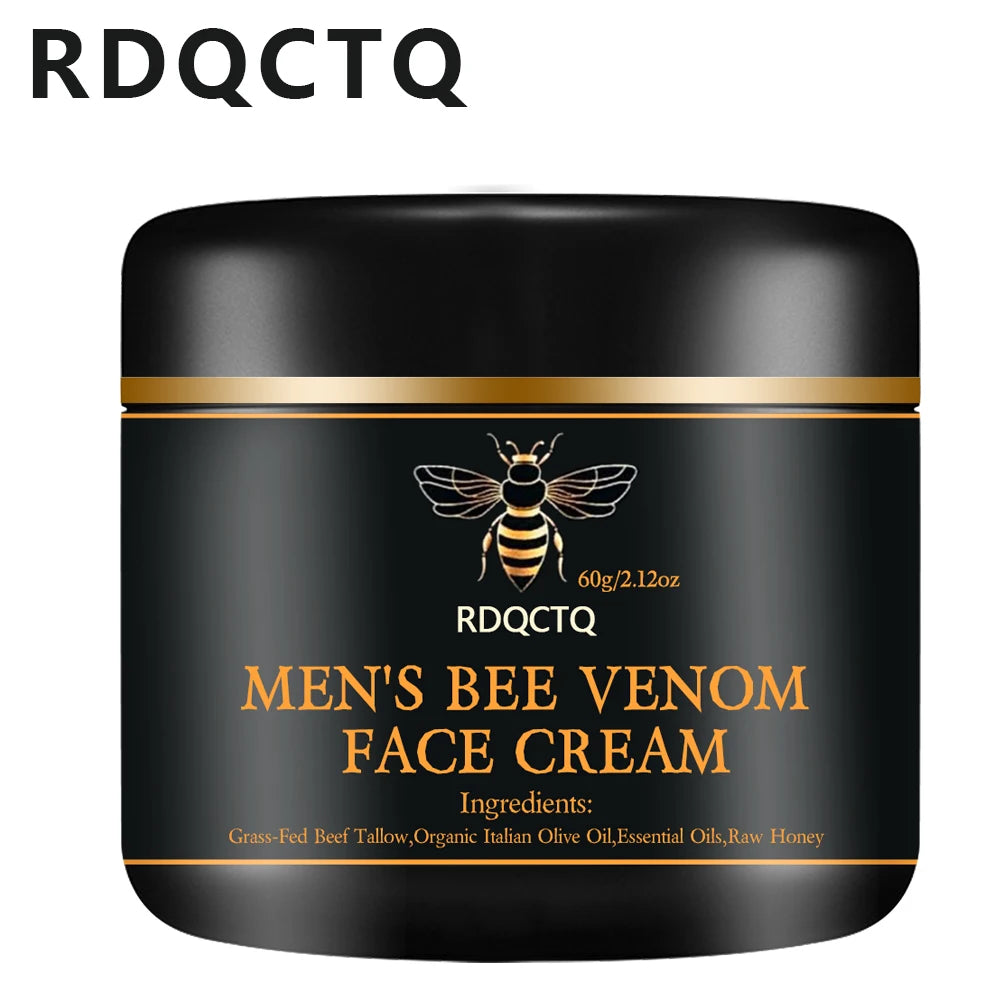Men's Bee Venom Wrinkle Remover Face Cream Firming Lifting Anti Aging Moisturizing Skin Care
