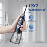 Portable Dental Water Flosser High Pressure Manual Oral Irrigator for Household Teeth Cleaning