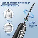 Portable Dental Water Flosser High Pressure Manual Oral Irrigator for Household Teeth Cleaning