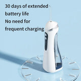 Electric Toothbrush and Dental Irrigator Combo Cleaning Device for Teeth Gaps and Better Flossing