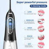 Portable Dental Water Flosser High Pressure Manual Oral Irrigator for Household Teeth Cleaning