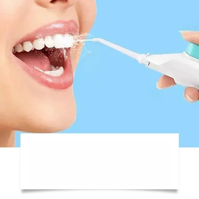 Portable Dental Water Flosser High Pressure Manual Oral Irrigator for Household Teeth Cleaning