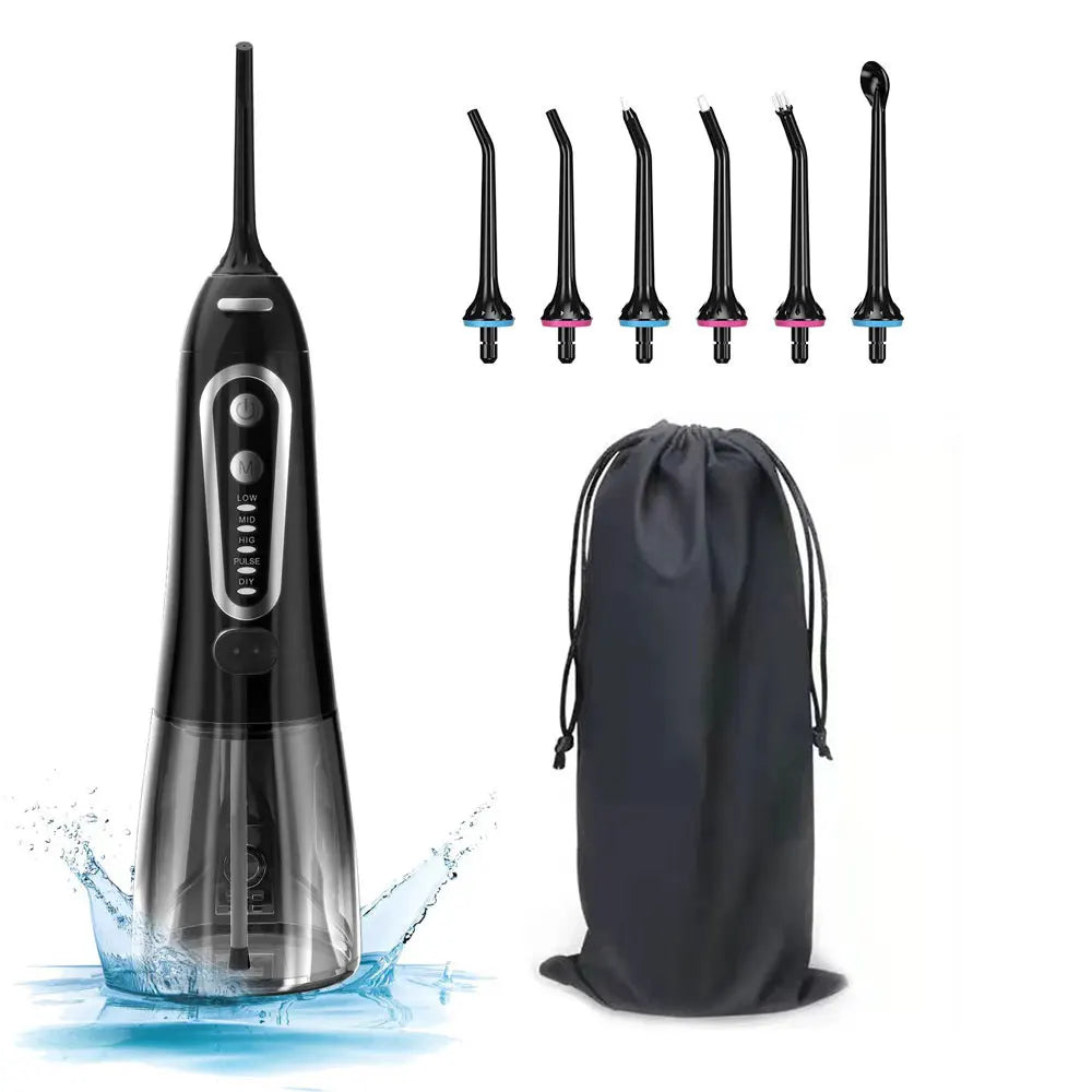 Portable Dental Water Flosser High Pressure Manual Oral Irrigator for Household Teeth Cleaning