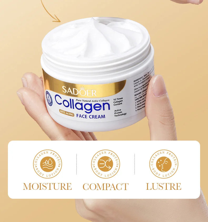 Collagen Firming Face Cream Moisturizing Hydrating Facial Beauty Skin Care